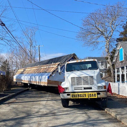 KBS Builders transport of modular units for installation to finished lot.